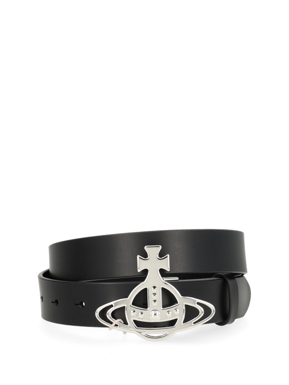 Vivienne Westwood Orb Leather Belt Cinture - Nero | 27dee4c9cfb6013c6f744e57f9fc1cf3942fe251