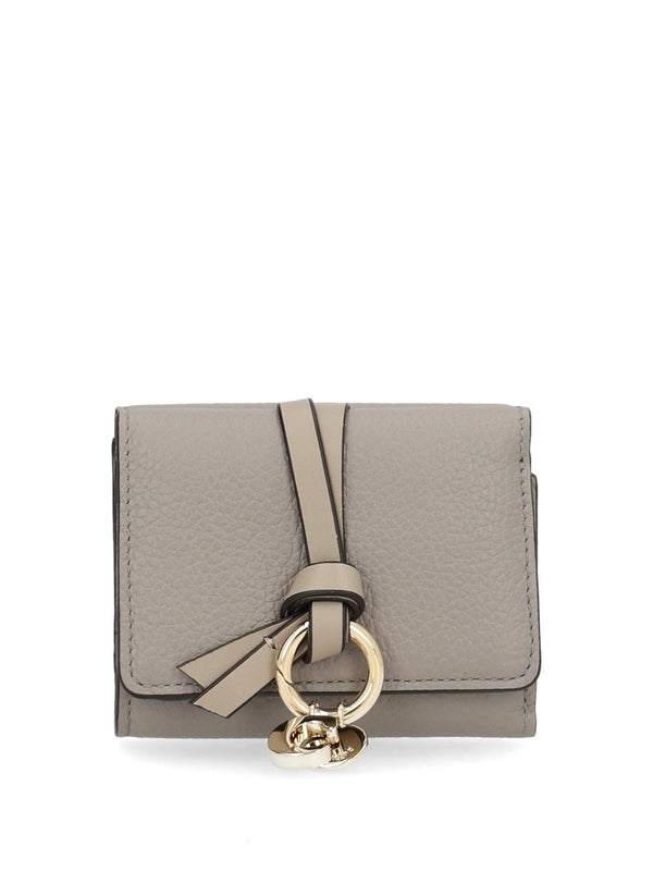 Alphabet Folding Brieftaschen Grau