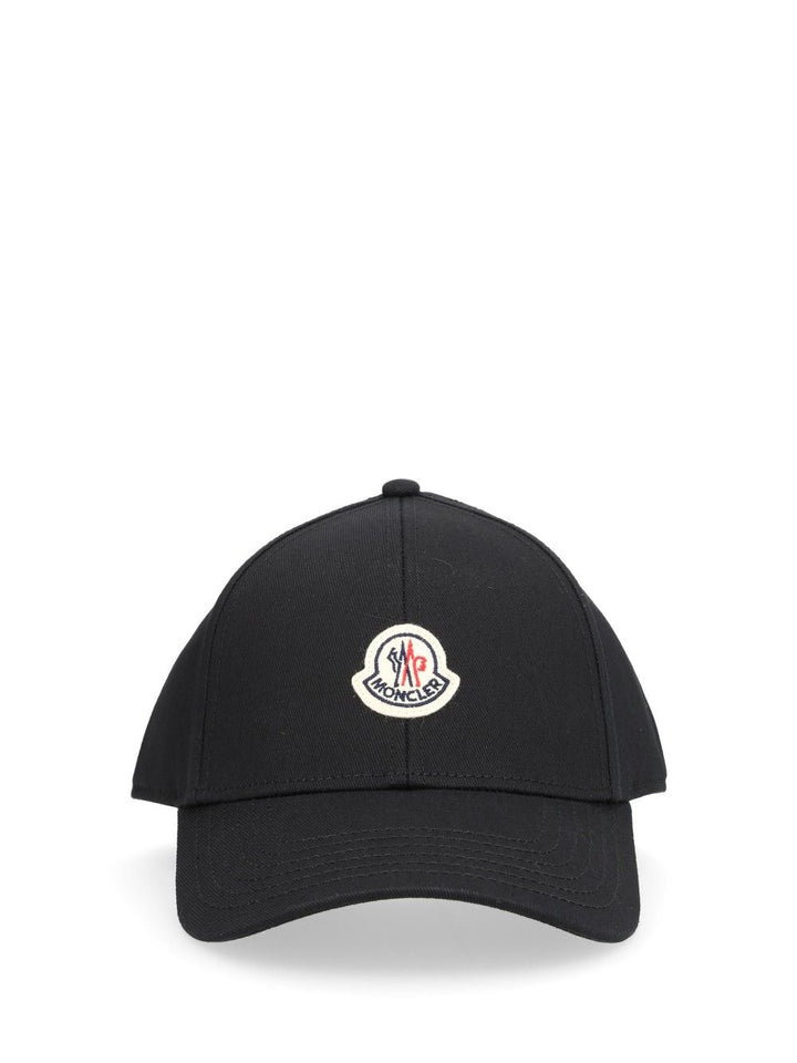 Moncler Cotton Baseball Cap Cappelli - Nero | 0a1c8a5bea868eb0e7155d761c1275ef52073834
