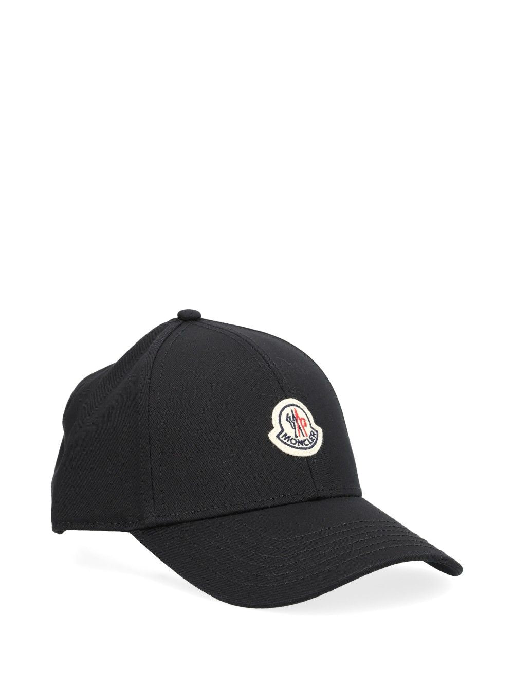 Moncler Cotton Baseball Cap Cappelli - Nero | 396daa5bd4cf61ee6b210e4e83287c08a79b616b