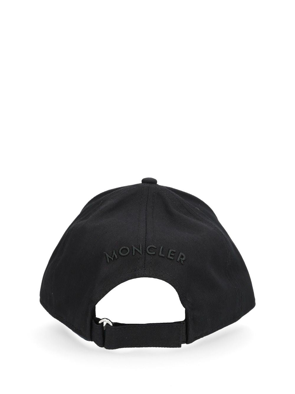 Moncler Cotton Baseball Cap Cappelli - Nero | 576de2c6843e036fead8a27e359bc8582ac59946