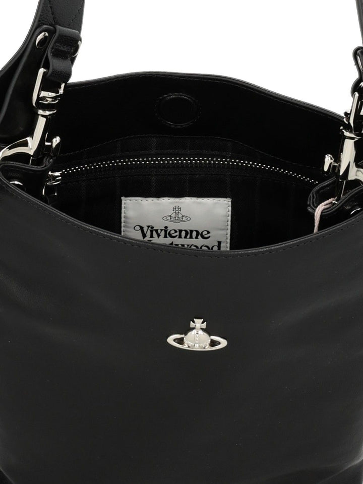 Vivienne Westwood Lottie Shoulder Bags - Nero | 3efb2238f5ebb646eddf2d628149509535ed271d