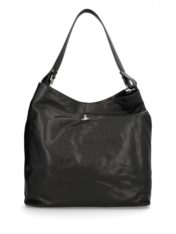 Vivienne Westwood Borsa Lottie Large Shoulder Bags - Nero | c2c4394150ad7f607c0c50b3f80c7009f5488a0d