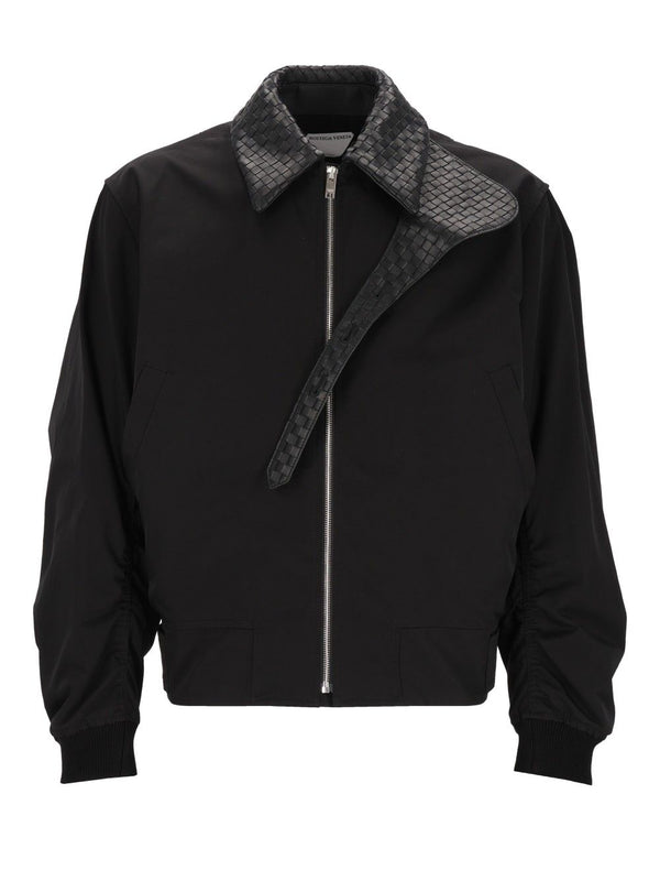 Padded Nylon Bomber Giacche Nero