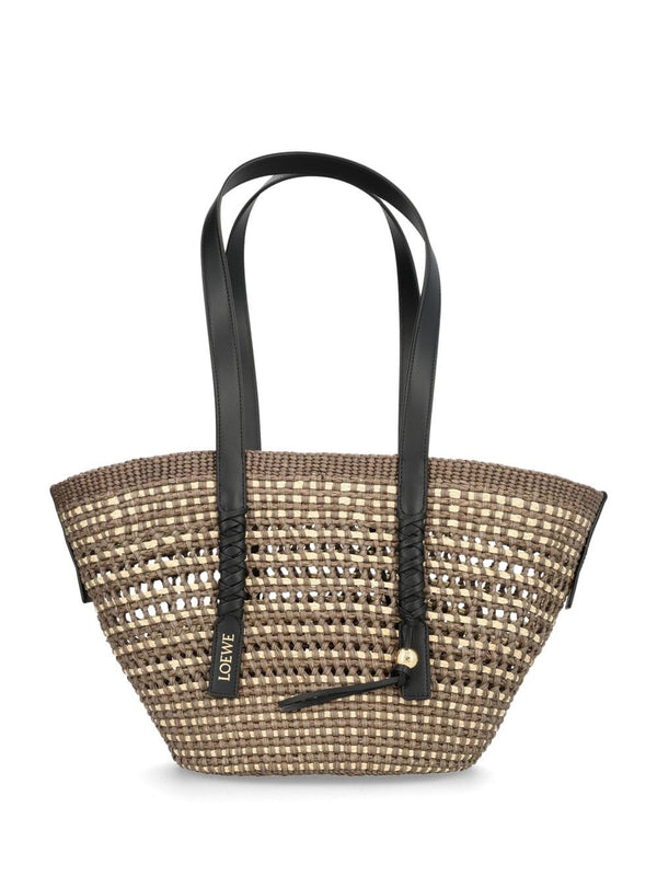 The Braid Basket Bag Shoulder Bags Marrone