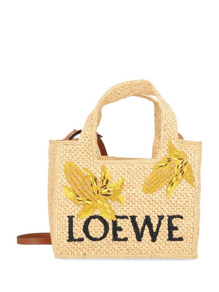 Loewe The Loewe Font Tote Handbags - Beige | 5ad9dee853665e02e457fd3bb51ac2e7e00fa290