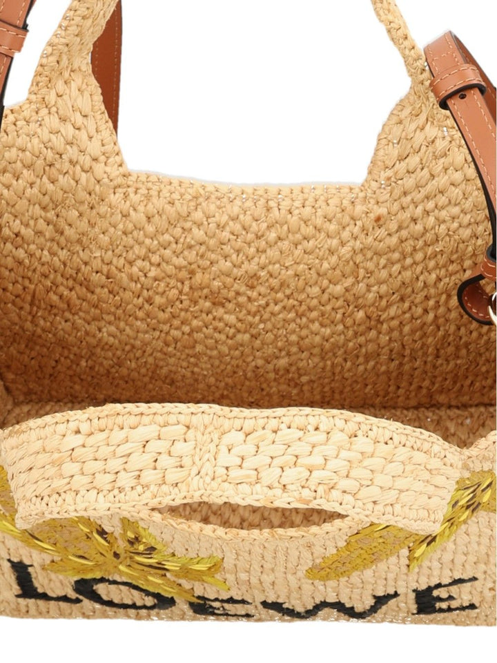 Loewe The Loewe Font Tote Handbags - Beige | 225dfaa4274de1a21d17d2b65dc0acdc5300691f