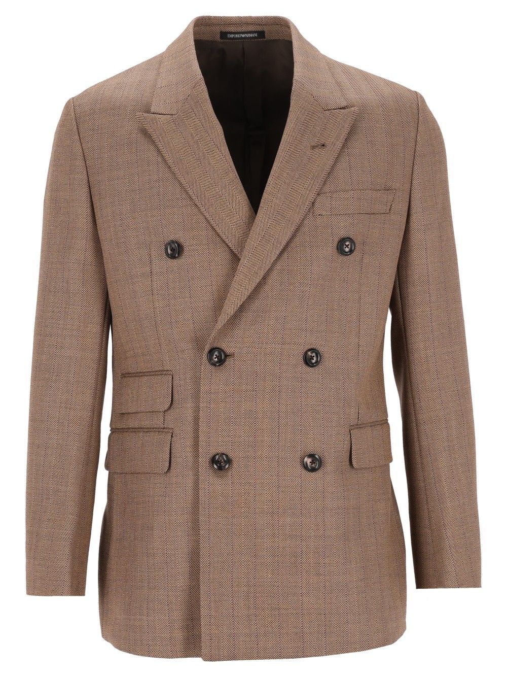 Emporio Armani Lined Blazer Giacche - Beige | d3316bac3a12f5a5ceb844397c72412867ff057f