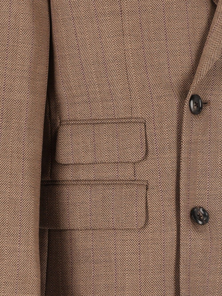 Emporio Armani Lined Blazer Giacche - Beige | 1ae8c40e920093c8c984b82879d8d3116e5f62dc