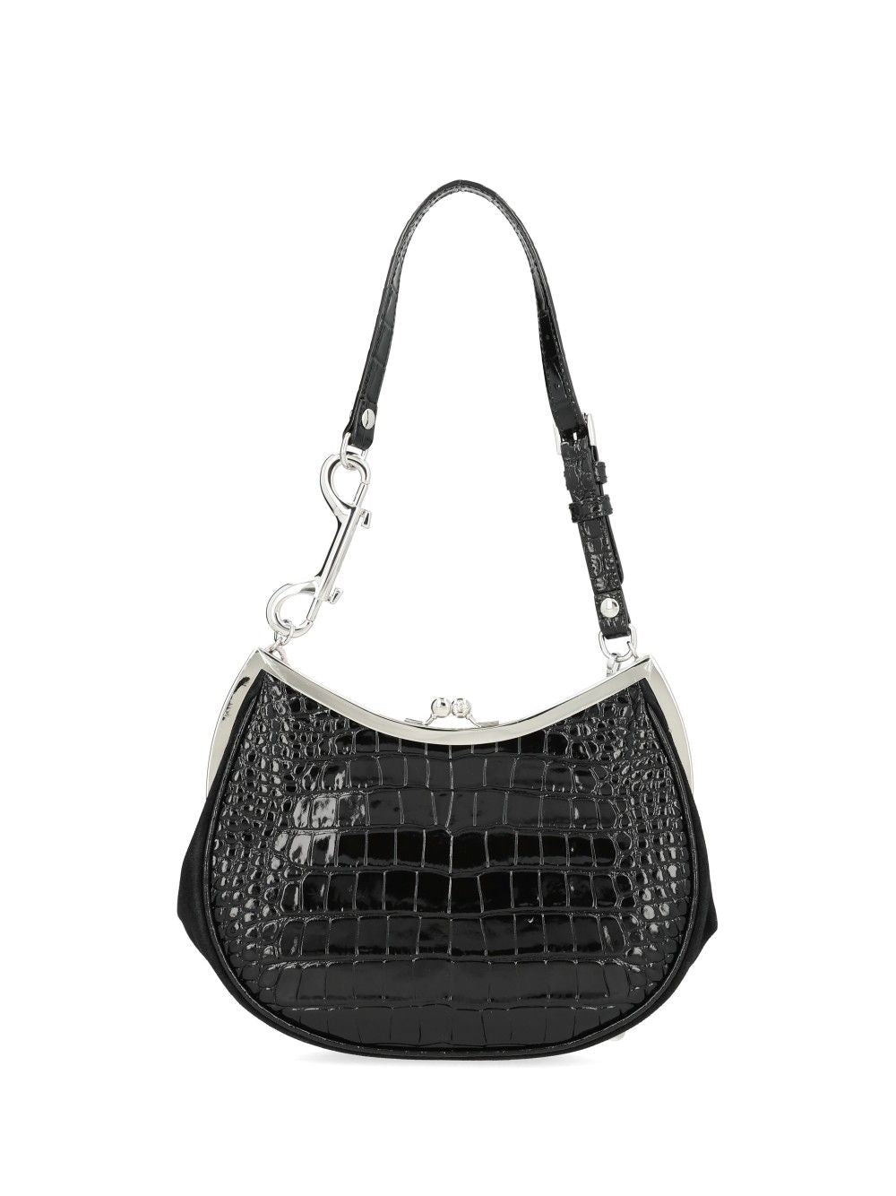 Vivienne Westwood Leather Charm Bag Shoulder Bags - Nero | 96b70617730c8fc5a4d354857ea2b9489f036ea4