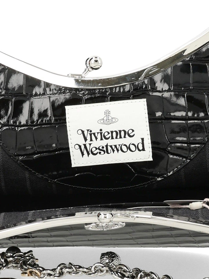 Vivienne Westwood Leather Charm Bag Shoulder Bags - Nero | 3a4846241448e252968f6172dca38c0acadb769b