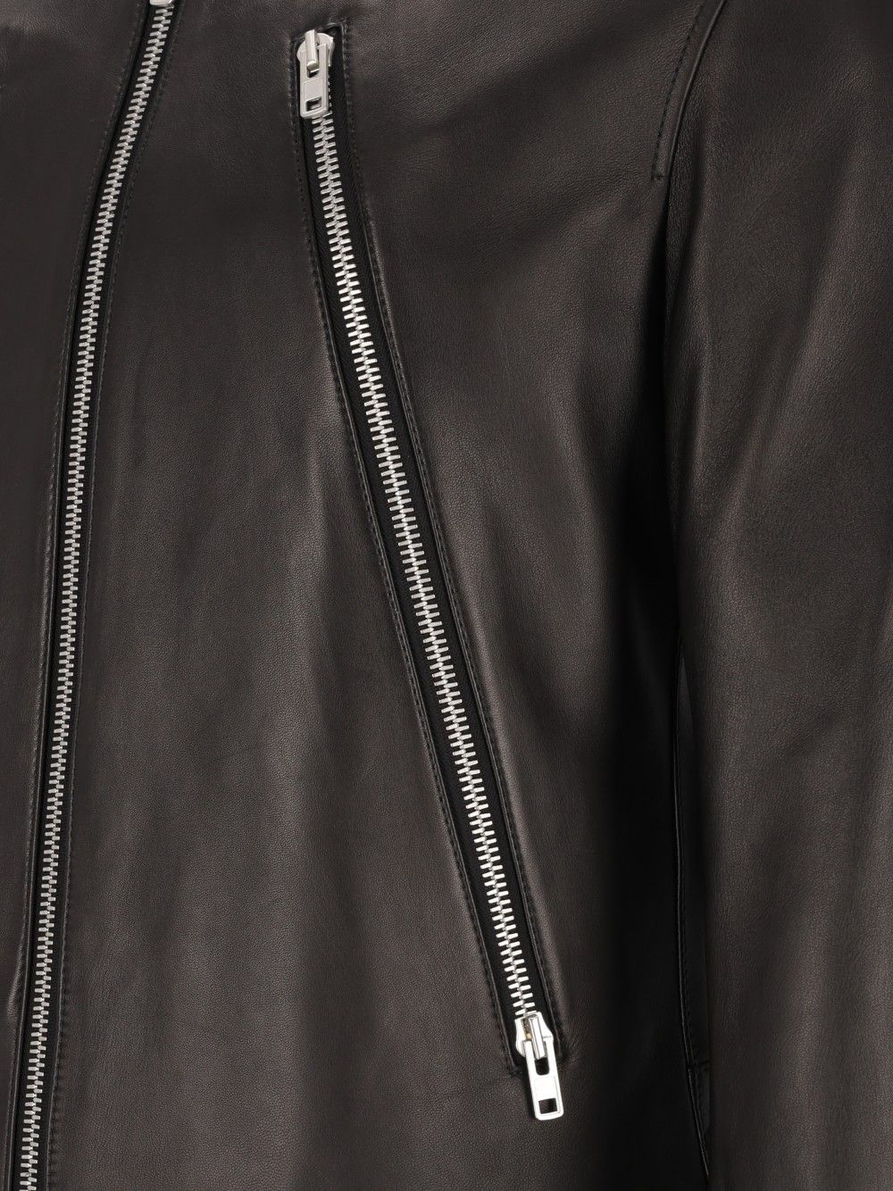 Maison Margiela 5-Zip Leather Jacket Giacche - Nero | 648adc08fc6c64e3177148608f04719ad2073cf3