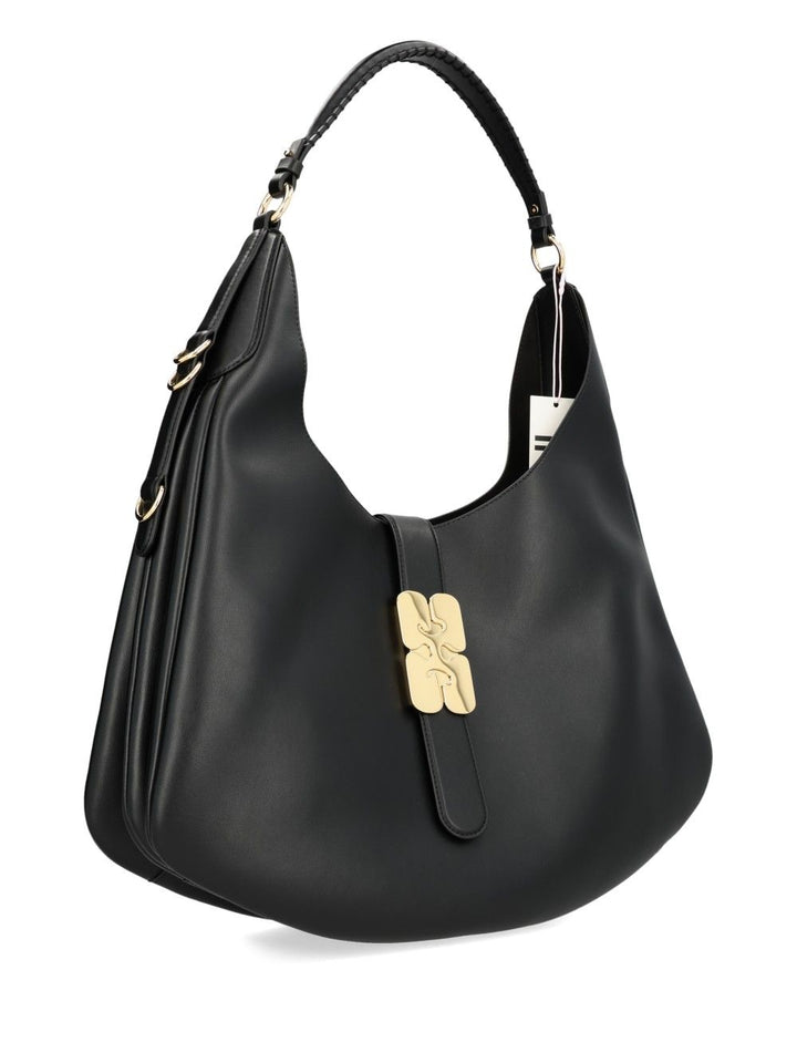 Ganni Kat Large Bag Shoulder Bags - Nero | 085108f161af6546f50c60566dd5f5c817e8bb51