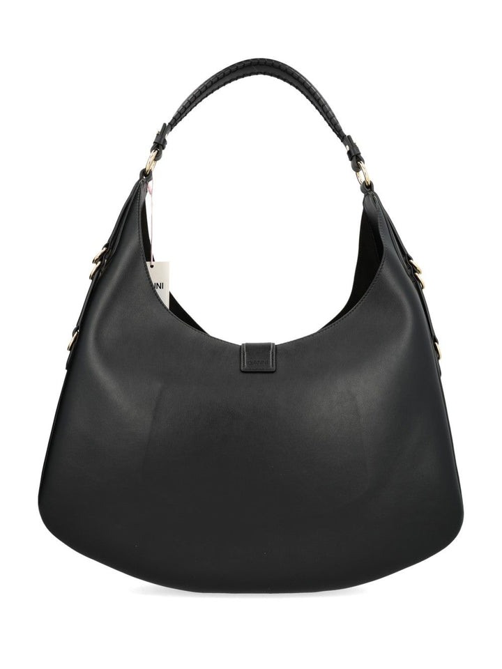 Ganni Kat Large Bag Shoulder Bags - Nero | 33856c5836bf03e8ca79969f552f53660905f26c