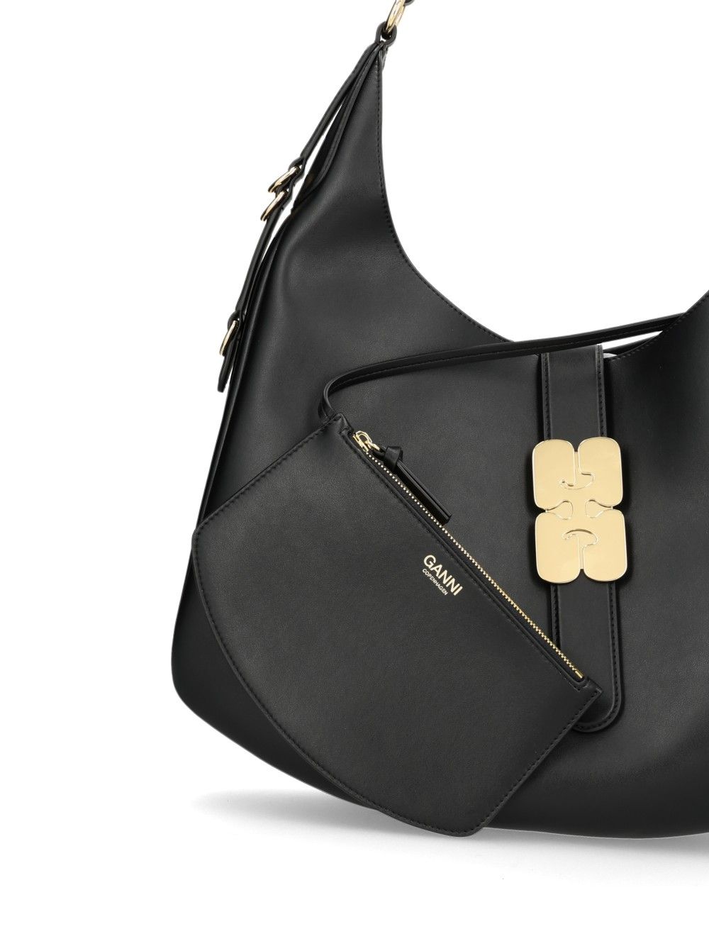 Ganni Kat Large Bag Shoulder Bags - Nero | ff0433e523cd9a83b55e1f6fbe7d6edfe7aee4fb