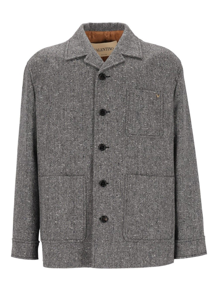 Valentino Garavani Shirt Jacket Giacche - Grey | 30203b87296af2ed62efa63efe312fb881fdb3a0
