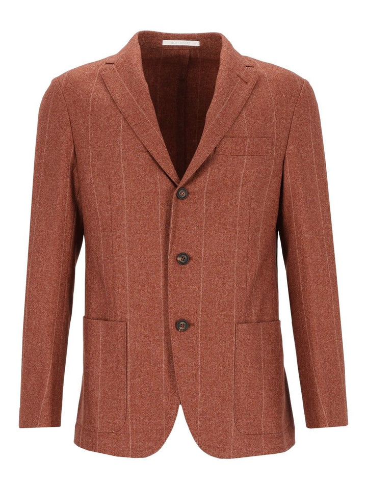 Eleventy Single-Breasted Jacket Giacche - Marrone | 79374c88709dcc39b117d7d40cf17fb935fc3508