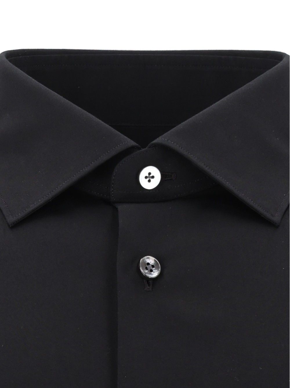 Ermenegildo Zegna Trofeo Cotton Shirt Shirts - Nero | 89c507cc188910b5c4b1946e719af5245b2f269a
