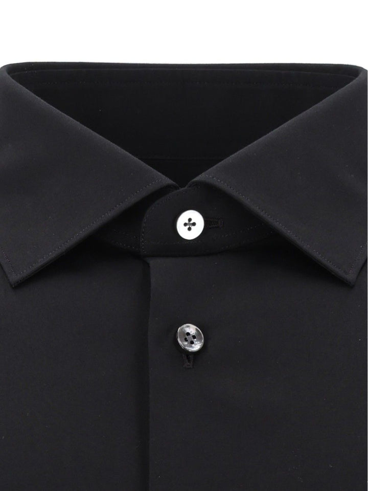 Ermenegildo Zegna Trofeo Cotton Shirt Shirts - Nero | 89c507cc188910b5c4b1946e719af5245b2f269a