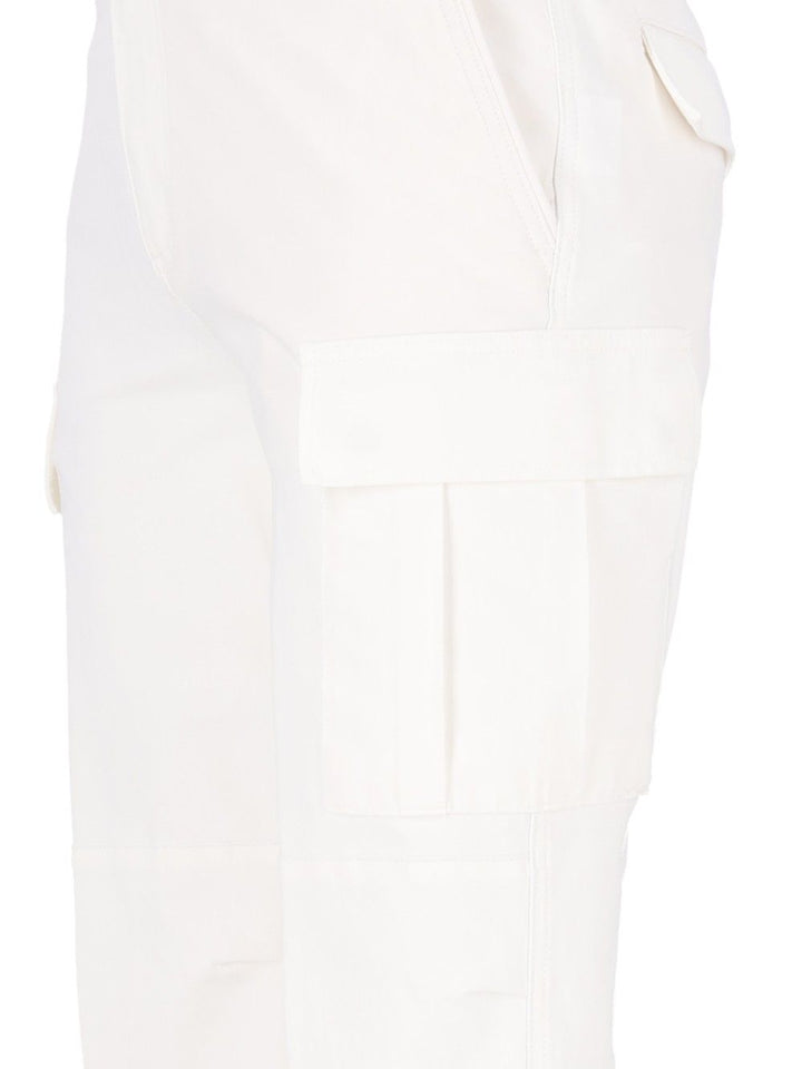 Eleventy Cargo Pants Trousers - Bianco | d22f6ec23f87cf203d19d7dedec0e86a4afedf0f