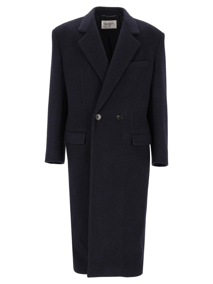 Saint Laurent Manteau Base Vintage Coats - Blu | 7881b17969603163cac551e01e4cb068004af816