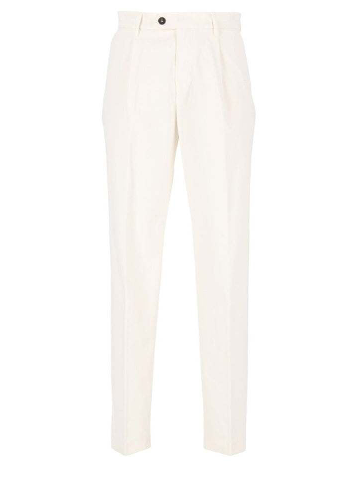 Eleventy Pleated Pants Trousers - Bianco | c8edaad4d0033654254e996addba03648beaa8e3