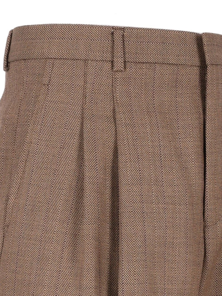 Emporio Armani Baggy Pants Trousers - Beige | c3c448cd87666d08a163c90b5a8eef36179767d4