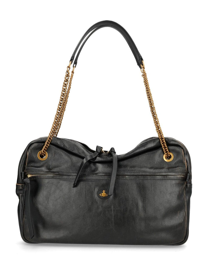 Vivienne Westwood Dolce Large Shoulder Bag Shoulder Bags - Nero | 0e83eeae3d1536022f5ac73ce076ca90f1145d37