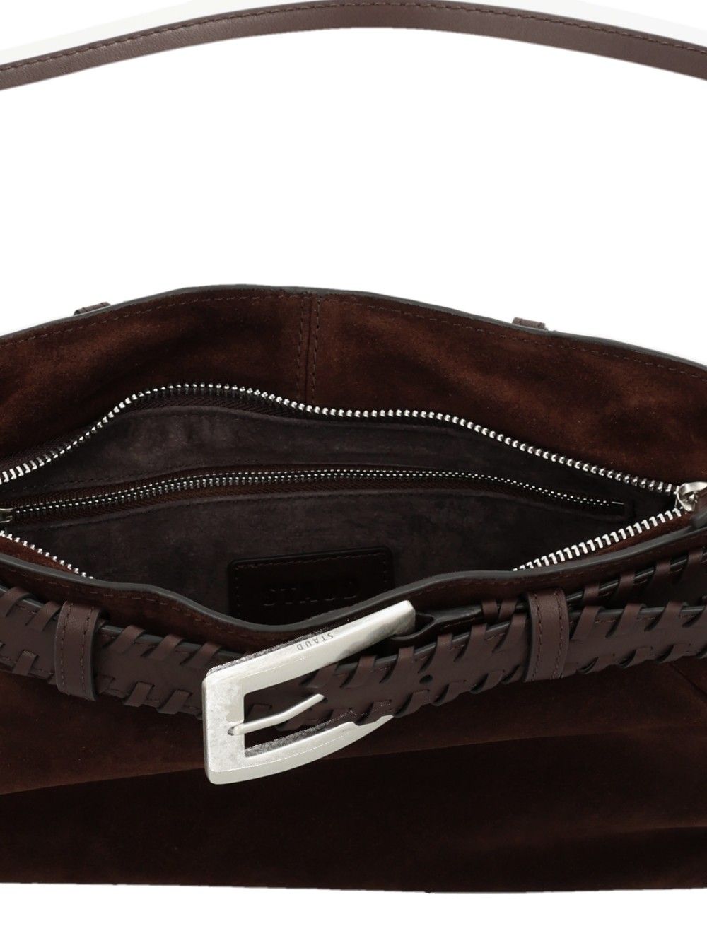 Staud Brooklyn Husk Shoulder Bag Shoulder Bags - Marrone | f3744d5f09088adc926ef14ae9902246ce946313