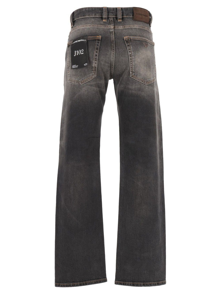 Emporio Armani Jean Oversize 5 Poches En Denim Jeans - Grey | a765ff9ac45f928ebb968d249f2dd6d6cc354282