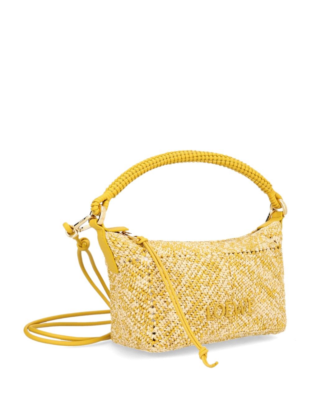 Loewe Cala Mini Bag In Mélange Raffia Handbags - Giallo | 096ebe6439147f4ca6858f49cac7523a8b0b09b8