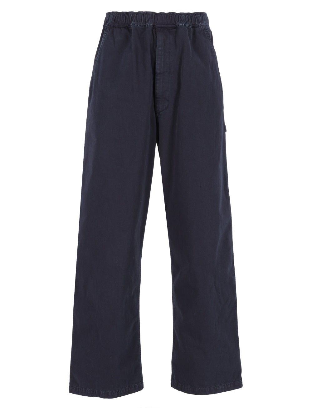 Mm6 Maison Margiela Cotton Twill Trousers - Blu | 4330a670b49ee8fd031fb30b9f45daac43319cc1