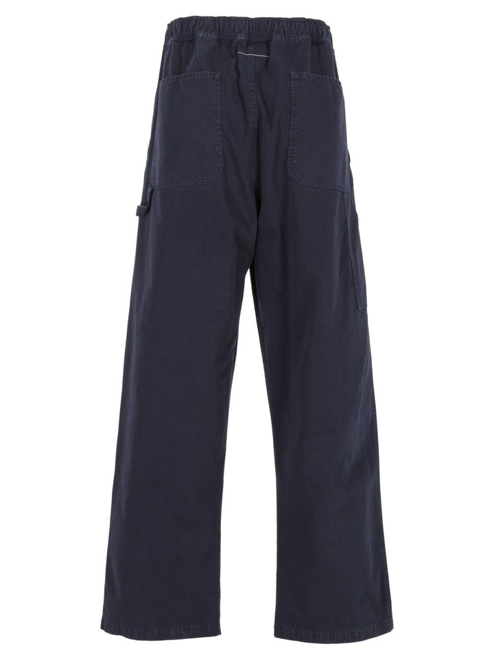 Mm6 Maison Margiela Cotton Twill Trousers - Blu | 54294ddb883768a9d450c0d7456a80debfe12175