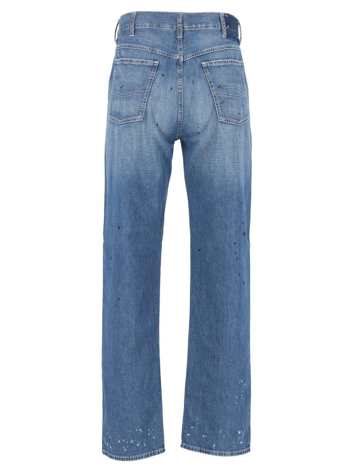 Maison Margiela Treated Denim Jeans - Blu | bec043ffe13a9f3ac39cfe4b7b2b9531ac00b07f