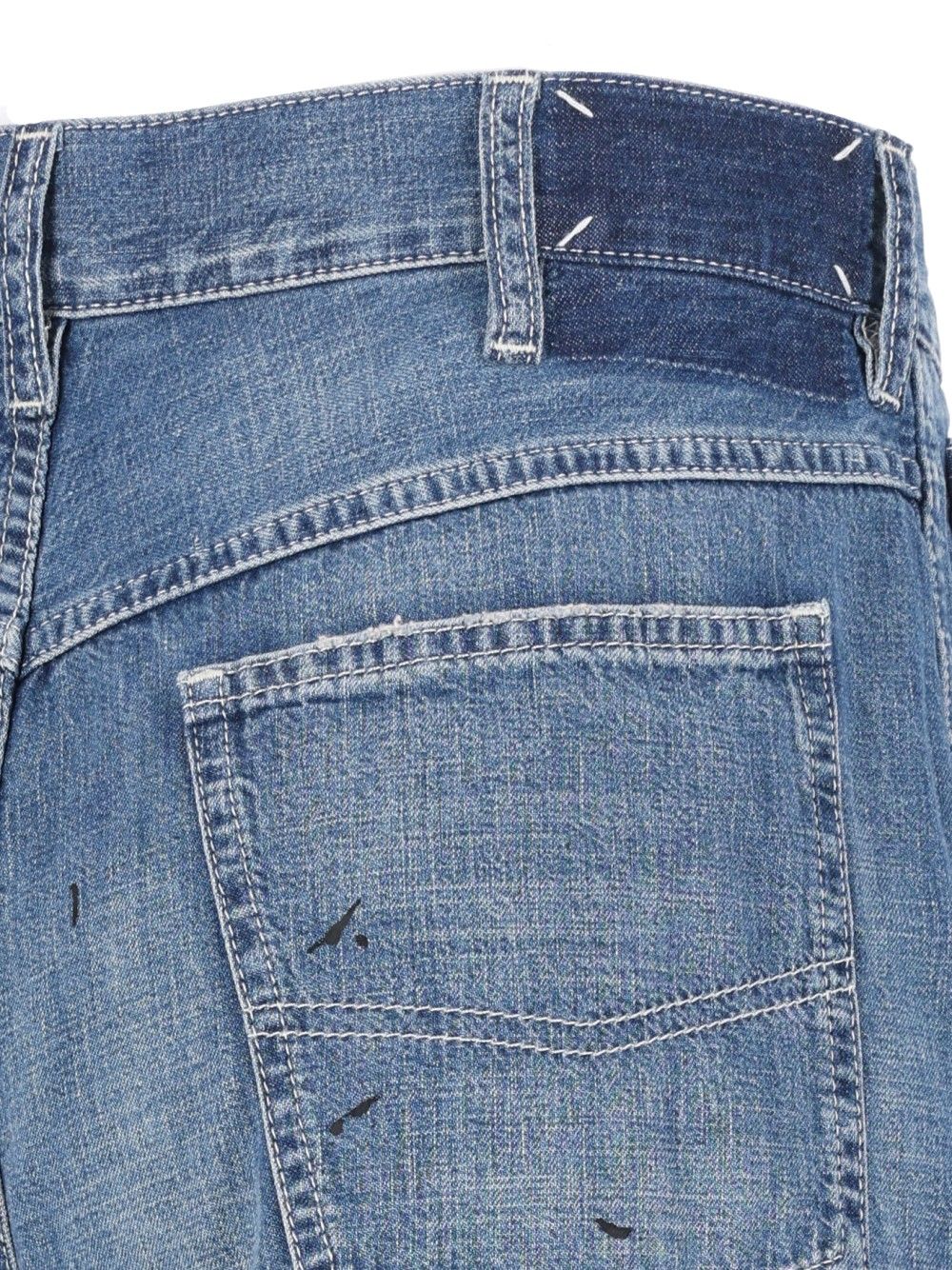 Maison Margiela Treated Denim Jeans - Blu | 12f7bbf57a3c8fb1670803209c9f33bf398828d7
