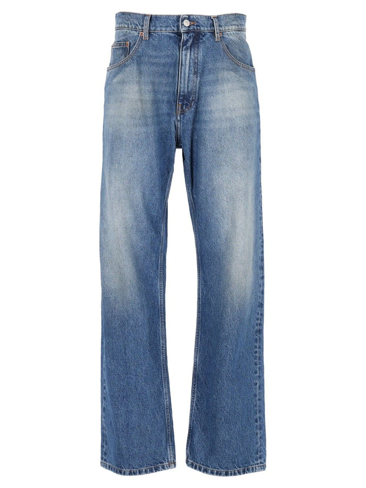Mm6 Maison Margiela Straight Leg Jeans - Blu | 51d52b0572de2d640f6ce30b9725ee3fdacca907