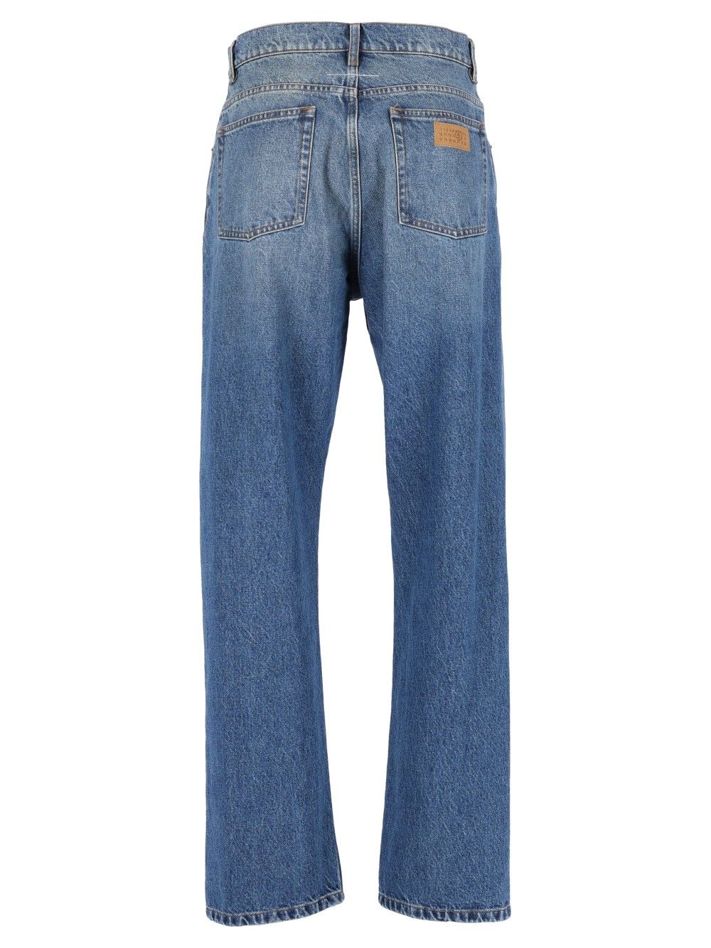 Mm6 Maison Margiela Straight Leg Jeans - Blu | cebee75b30b62f74269b86103cc5e6106beb0da9
