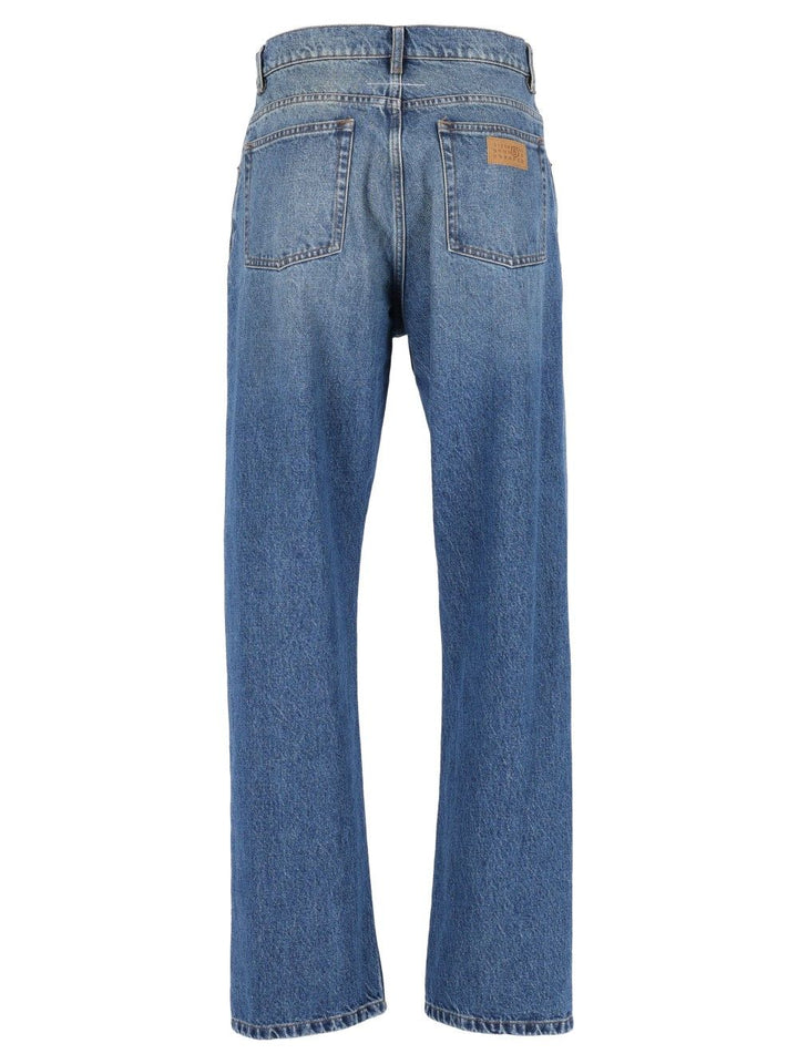 Mm6 Maison Margiela Straight Leg Jeans - Blu | cebee75b30b62f74269b86103cc5e6106beb0da9