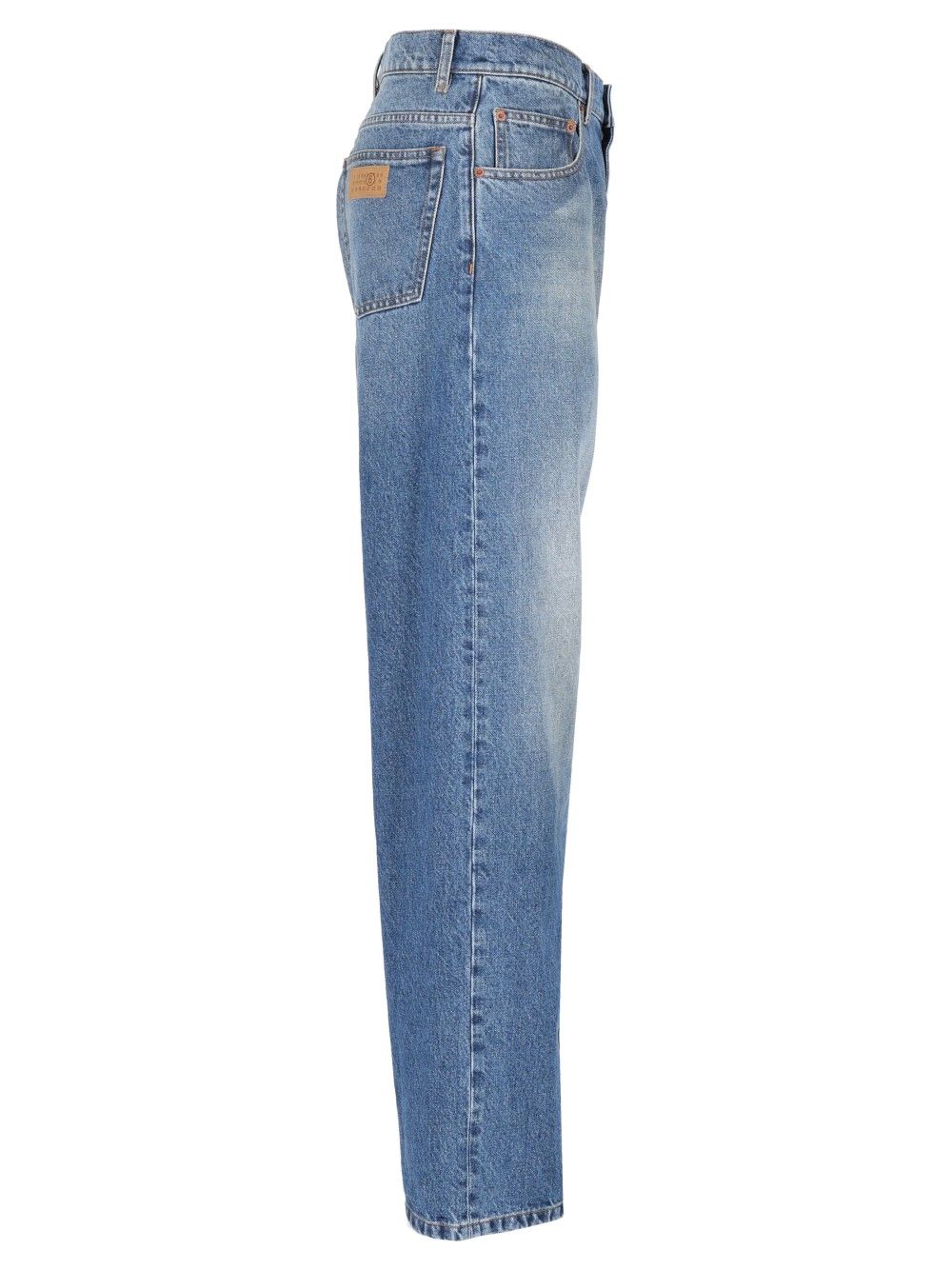 Mm6 Maison Margiela Straight Leg Jeans - Blu | a3cc86962ec16bad4441e192aa2a04e87277124b