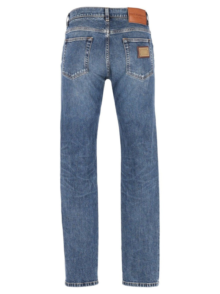 Dolce & Gabbana Slim Fit Jeans - Blu | b4e12583d46523cbb3f665c53f434eda0773c2be