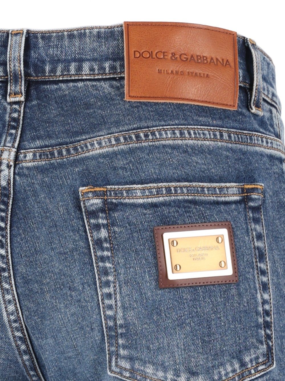 Dolce & Gabbana Slim Fit Jeans - Blu | 7f8559d7171316ac2cdca2b89fbb7ab2950eb008