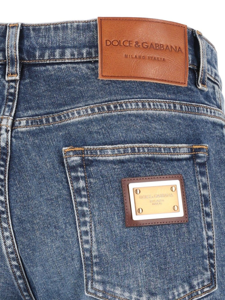 Dolce & Gabbana Slim Fit Jeans - Blu | 7f8559d7171316ac2cdca2b89fbb7ab2950eb008