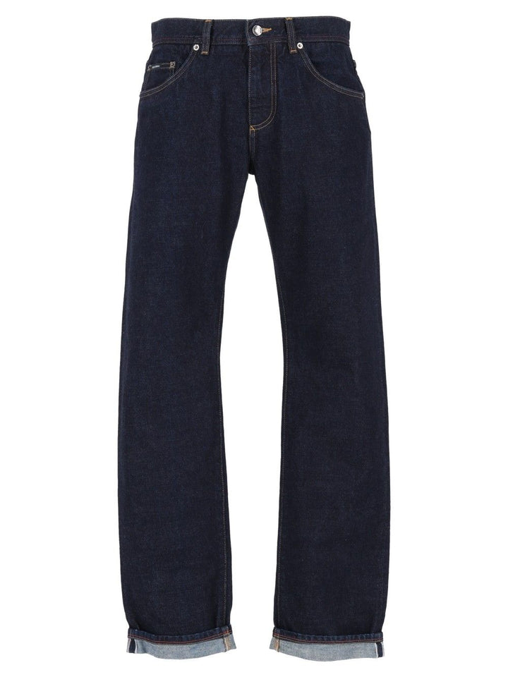 Dolce & Gabbana Jeans With Embroidery Trousers - Blu | 04a4fa42b516d503ad80ea6949b796d0c022b790