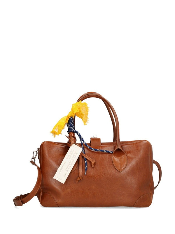 Medium Leather Vita Bag Handbags Marrone