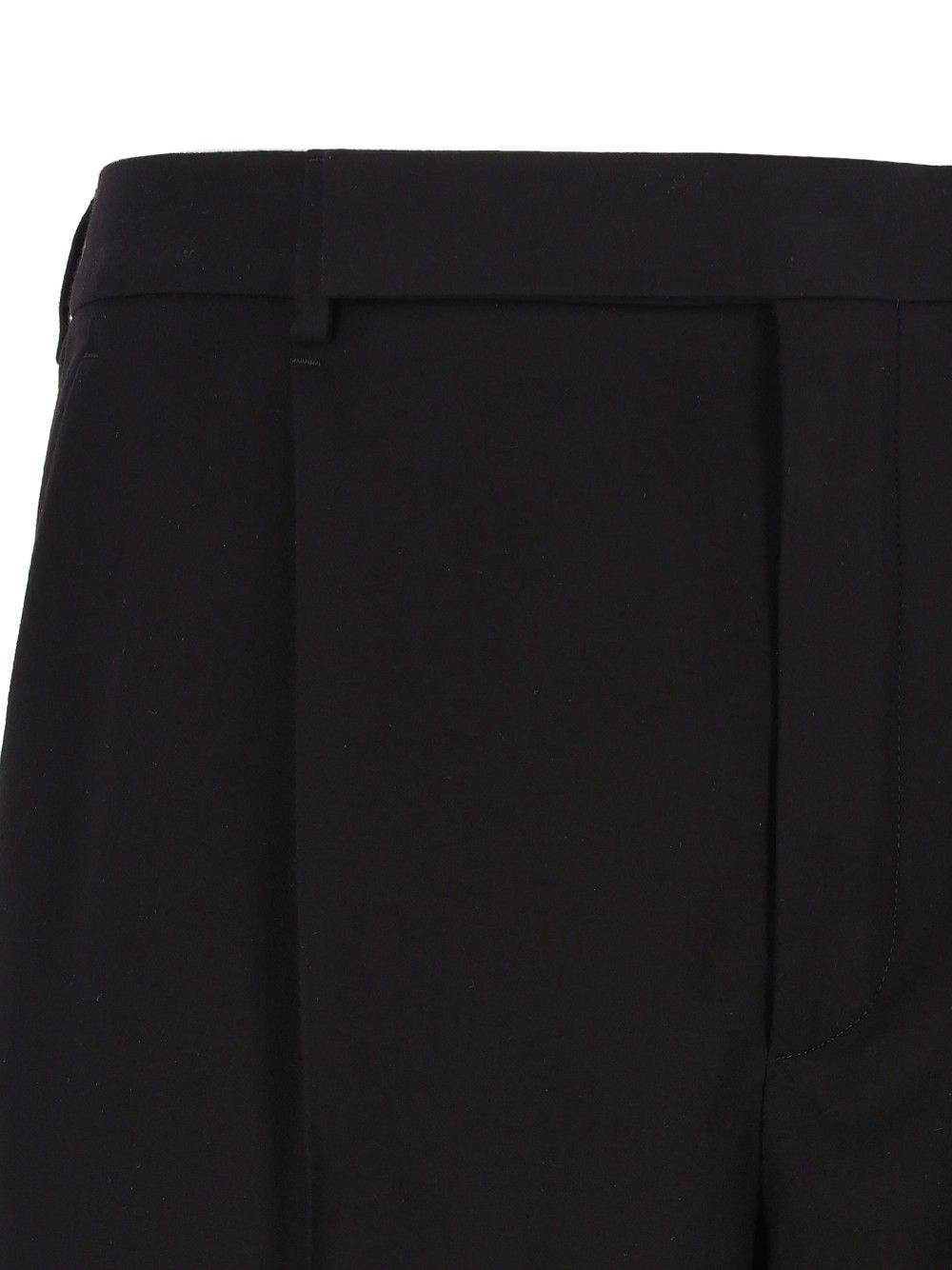 Saint Laurent Classic Flannel Trousers - Nero | 35b06ce29e3c539dac44d850909f51254eeb3ab4