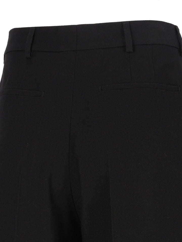 Saint Laurent Classic Flannel Trousers - Nero | 390341559aeef698df787b2f1eadcf7c01b42180
