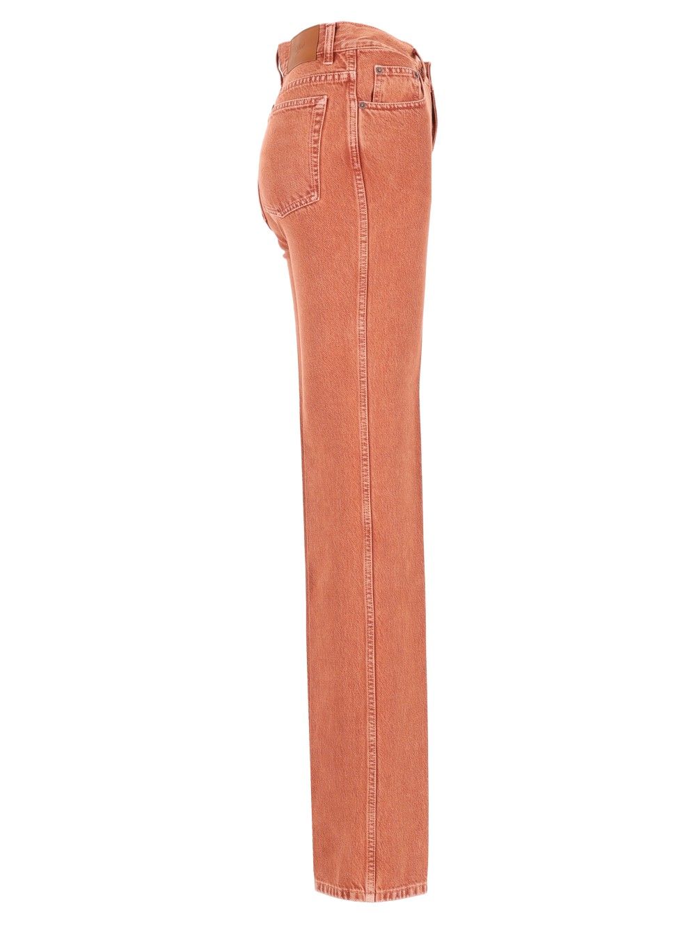 Chloe' High-Waisted, Straight-Leg Jeans - Marrone | 21c02704fbcc9ec5821accb262832f9d680fb592