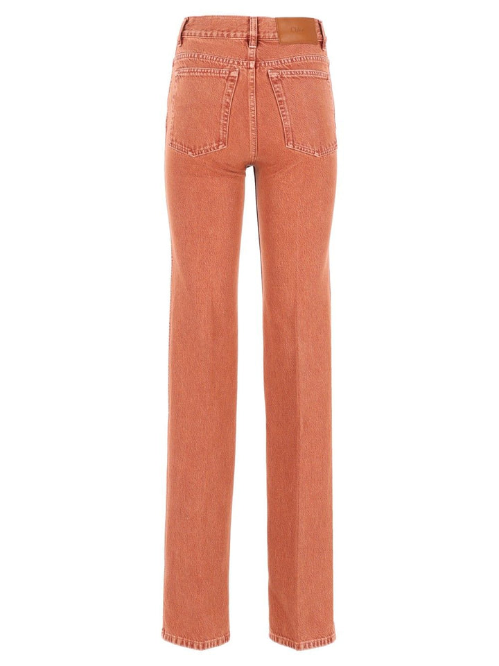 Chloe' High-Waisted, Straight-Leg Jeans - Marrone | 6cefbf46a20e35c2918094f8832f52e129e6aefc
