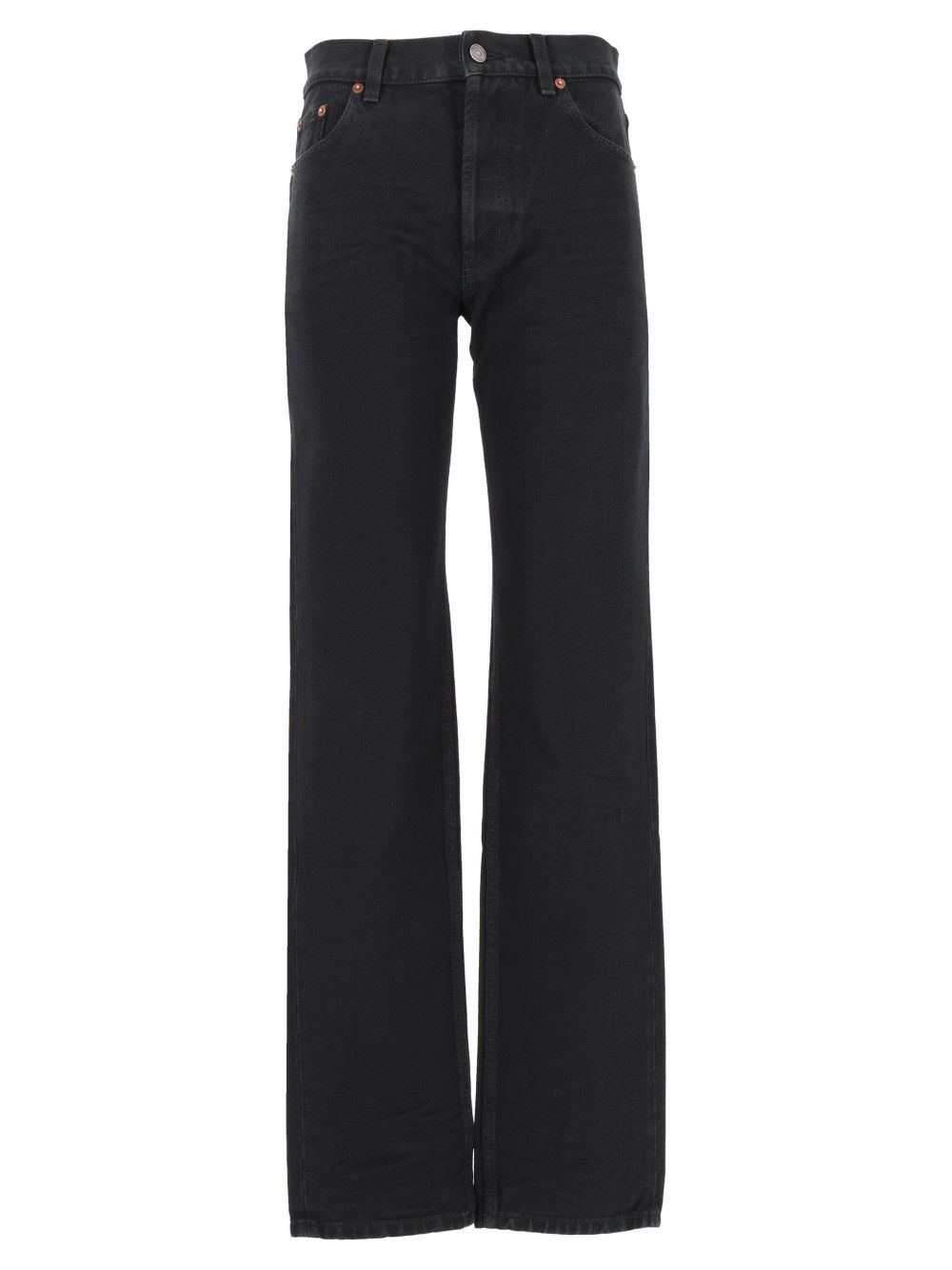 Saint Laurent Relax Straight Jeans - Nero | 7f31c57b6b6a85fd769cb5f88de7a521f328571c