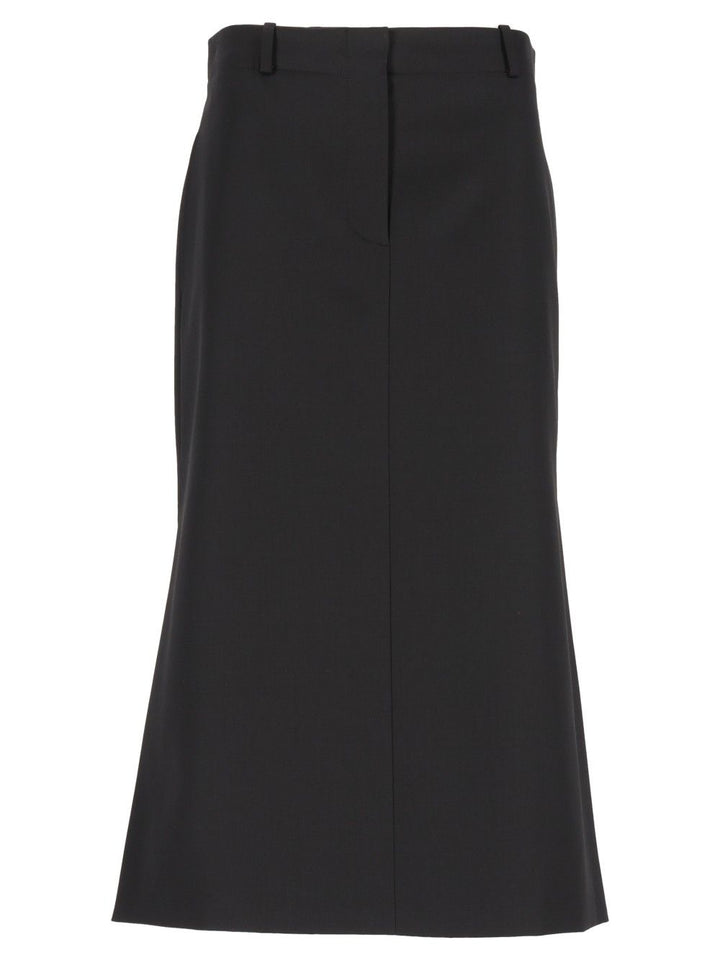 Fendi Black Grain De Poudre Skirt Gonne - Nero | fb08b4b36f060c68c987401a2f8f471c7de54694